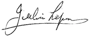 Julien Lugrin's autograph