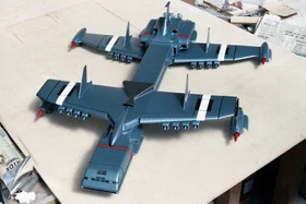 Zero X model used in the movie, during construction