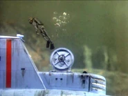 The Hood leaves his submarine