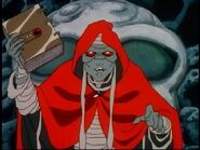 Mumm-Ra sustaining the Book of the Omens