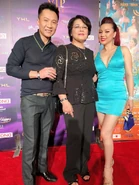 Trịnh Lam, Tô Ngọc Thủy và Michelle tại sự kiện tổ chức Paris By Night 35th Anniversary VIP Party