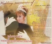 Hình bìa sau của món quà cưới mà Bằng Kiều và Trizzie Phương Trinh dành tặng cho khán giả năm 2002 (với ca khúc Anh Sẽ Nhớ Mãi).