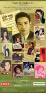 Poster cỡ lớn thứ nhất quảng cáo cho chương trình, tổng hợp trang bìa của các bản nhạc của cố nhạc sĩ Nguyễn Văn Đông