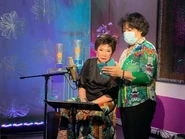 Tô Ngọc Thủy và Lệ Thu đang thực hiện chương trình Thúy Nga Music Box số 26 vào quý 4 năm 2020