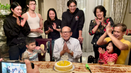 Tô Văn Lai vào ngày sinh nhật lần thứ 84 của mình năm 2021 - đây là ngày sinh nhật mà được tổ chức với toàn bộ các cháu nội/ngoại của ông