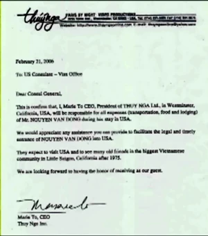 NguyenVanDong's Invitation To USA