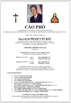 PhamVanBac-DeathAnnoucement