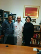 Huỳnh Thi, bác sĩ Đinh Xuân Anh Tuấn và Tô Ngọc Thủy tại Paris