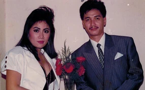 Nguyễn Hưng (phải) cùng với vợ là Thục Hiền vào khoảng những năm 1980