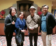 Tô Ngọc Thủy, Huỳnh Thi cùng với vợ chồng nghệ sĩ Diệp Lang