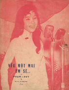 Phiên bản khác của bìa nhạc với hình ảnh của nữ ca sĩ Thanh Thúy