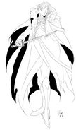 Иллюстрация антропоморфного Меча Венома от Ichika
