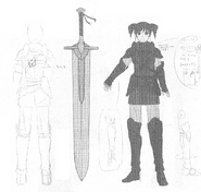 Concept art of Chartette in The Daughter of Evil: Praeludium of Red