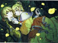 Allen and Riliane as depicted in the Fanbook