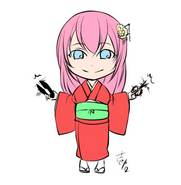 Chibi illustration of Kayo by Ichika