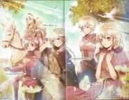 Line up of the light novel's protagonists