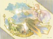 Gumillia and Elluka as depicted in the Fanbook