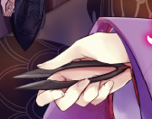 One of the scissors on the cover of Deadly Sins of Evil: The Tailor of Enbizaka