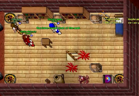 TIBIA - MAD MAGE ROOM QUEST - HAT OF THE MAD QUEST - STEALTH RING