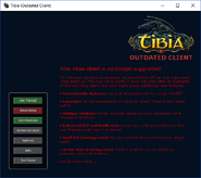 Tibia 10's Outdated Client Login Screen