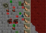 One out of three casks destroyed.