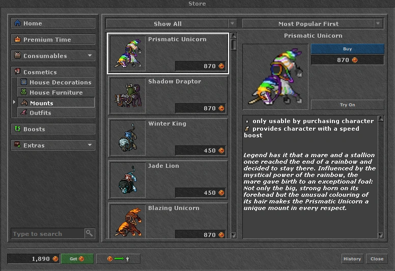 Image Tibia Store Mounts.png TibiaWiki Fandom