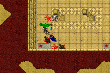 Green backpack tibia top
