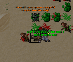 HorestisSpawnAgain.png (173 KB) Scarab spawning after a scorpion is killed during Horestis' curse