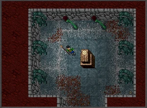 One of the graves that need to be sanctified during the new quest