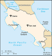 Ubicación respecto al Aeropuerto Internacional Juan Santamaría.