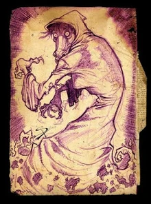 Ilustración de la Cegua.