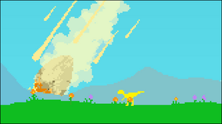 Run dino run - a game example from the GDevelop game making app