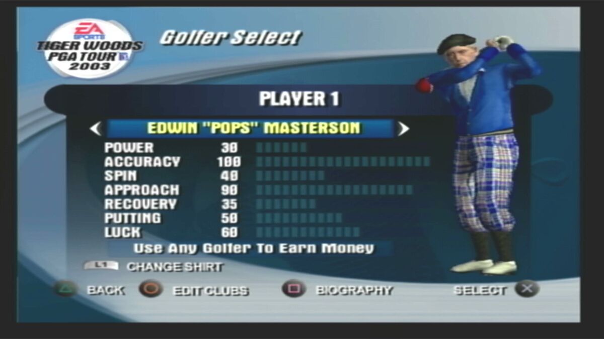 Edwin 'Pops' Masterso | Tiger Woods PGA Tour Wiki | Fandom