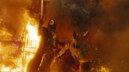 Stayne after the Jabberwocky attacks the Hightopp clan.