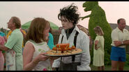 Peg with Edward during the barbecue.