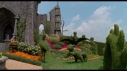 The house's topiaries.