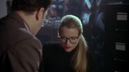 Vicki rejecting Knox's advances.