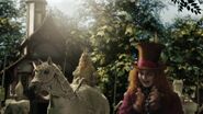 The White Queen with the Mad Hatter.