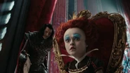 Stayne hearing the Queen's orders to find and capture Alice.