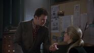 Vicki and Knox forming an alliance to investigate and publish a story on Batman.