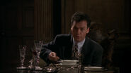 The next night, Bruce has a dinner date with Vicki Vale.