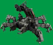 Scorpion-shaped mobile weapon