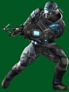S.C.A.R. operative with skewer
