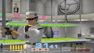 White soldier with club