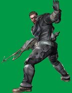 Casey (Zack in the Japanese version) with skewer