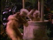 Some Morlocks retreating to their well.