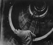 The Time Traveler, descending a Morlock Well.