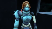 Corporal Hart as she appears in TimeSplitters 2.