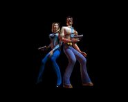 Render of Harry Tipper and Lt. Christine Malone in TimeSplitters 1.