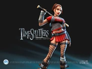 Promotional TimeSplitters Future Perfect wallpaper.